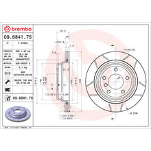 Load image into Gallery viewer, 09.6841.75 Brembo Premium Max Slotted UV Coated Rotor Brembo Brake Canada