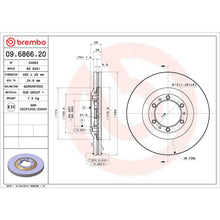 Load image into Gallery viewer, 09.6866.20 Brembo Premium Vented Brake Rotor Brembo Brake Canada