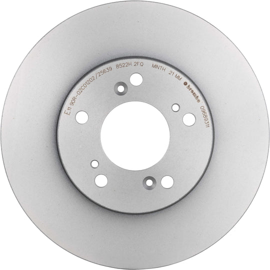 09.6893.11 Brembo Premium Coated Vented Brake Rotor Brembo Brake Canada