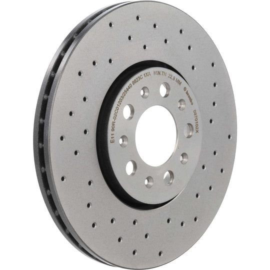 KTX0154 Brembo Ceramic Brake Pad and XTRA Vented Drilled Brake Disc Kit Brembo Brake Canada