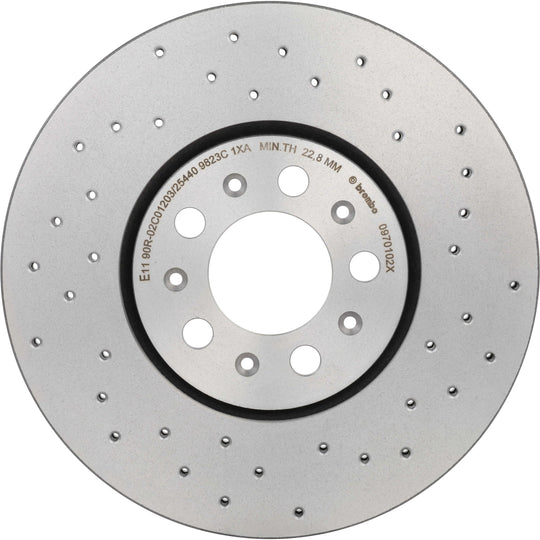 KTX0154 Brembo Ceramic Brake Pad and XTRA Vented Drilled Brake Disc Kit Brembo Brake Canada