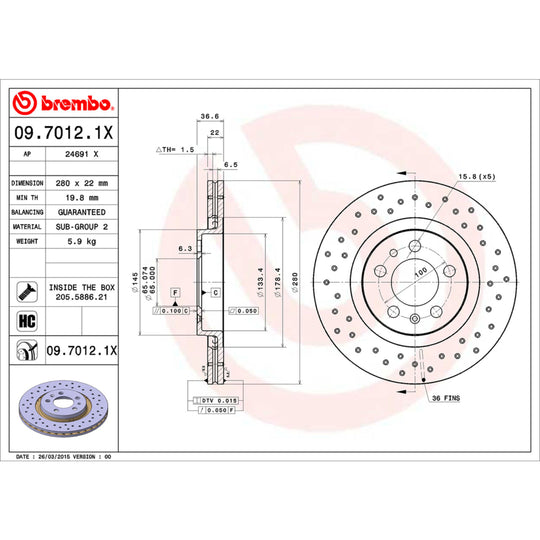 KTX0027 Brembo Disc Brake Kit Brembo Brake Canada