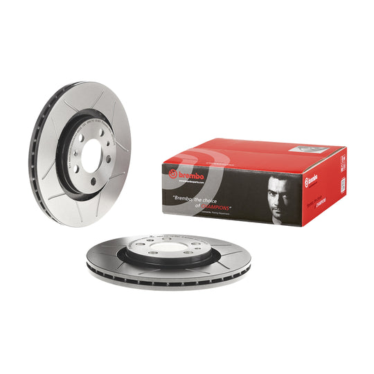 09.7012.75 Brembo Premium Max Slotted UV Coated Rotor Brembo Brake Canada
