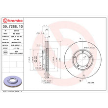Charger l'image dans la galerie, 09.7266.10 Brembo Premium Vented Brake Rotor Brembo Brake Canada