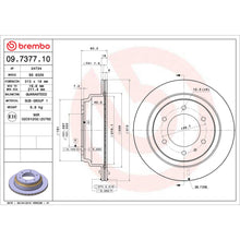 Load image into Gallery viewer, 09.7377.10 Brembo Premium Vented Brake Rotor Brembo Brake Canada