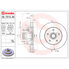 Load image into Gallery viewer, 09.7513.80 Brembo Premium Front Brake Rotor Brembo Brake Canada