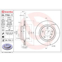 Load image into Gallery viewer, 09.7702.11 Brembo Premium Coated Vented Brake Rotor Brembo Brake Canada