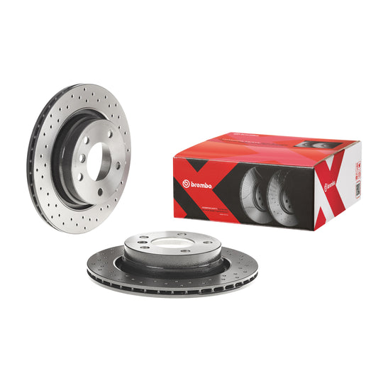 09.7702.1X Brembo Premium UV Coated XTRA Cross Drilled Brake Rotor Brembo Brake Canada