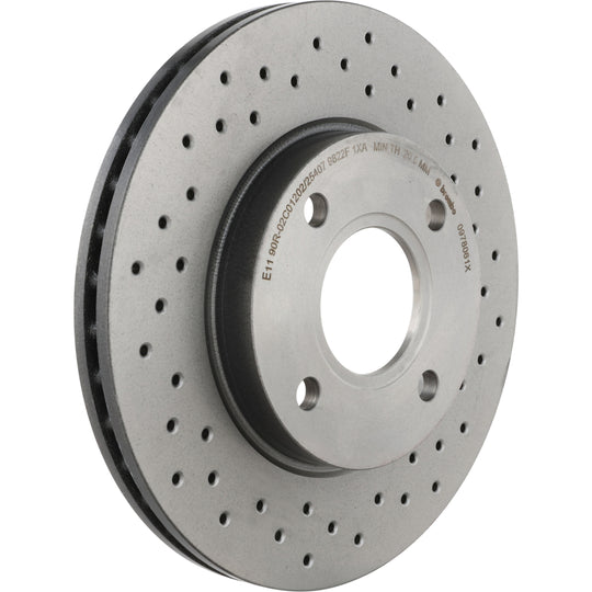 KTX0114 Brembo Ceramic Brake Pad and XTRA Vented Drilled Brake Disc Kit Brembo Brake Canada