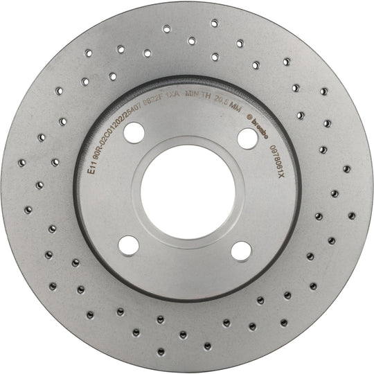 KTX0114 Brembo Ceramic Brake Pad and XTRA Vented Drilled Brake Disc Kit Brembo Brake Canada