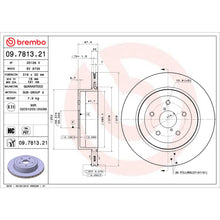 Charger l'image dans la galerie, 09.7813.21 Brembo Premium Coated Vented Brake Rotor Brembo Brake Canada