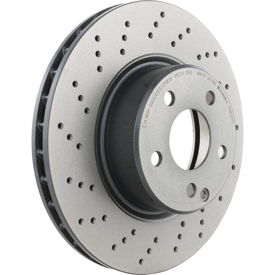 09.8127.11 Brembo Premium Coated Vented Brake Rotor Brembo Brake Canada