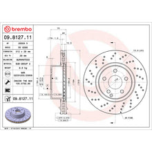 Load image into Gallery viewer, 09.8127.11 Brembo Premium Coated Vented Brake Rotor Brembo Brake Canada