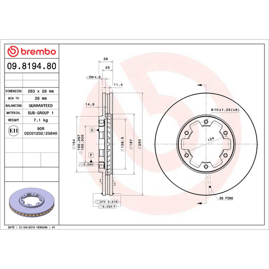 KT00224 Brembo Disc Brake Kit Brembo Brake Canada