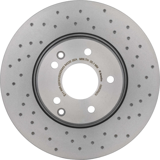 09.8304.2X Brembo Premium UV Coated XTRA Cross Drilled Brake Rotor Brembo Brake Canada