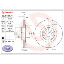 Load image into Gallery viewer, 09.8324.11 Brembo Premium Coated Vented Brake Rotor Brembo Brake Canada