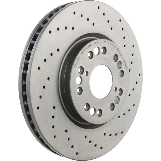 09.8402.1X Brembo Premium UV Coated XTRA Cross Drilled Brake Rotor Brembo Brake Canada