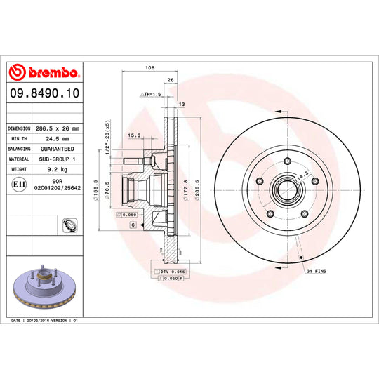 KT00167 Brembo Disc Brake Kit Brembo Brake Canada