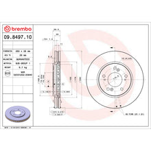 Load image into Gallery viewer, 09.8497.10 Brembo Premium Vented Brake Rotor Brembo Brake Canada