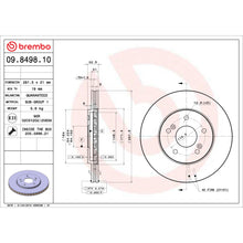 Charger l'image dans la galerie, 09.8498.10 Brembo Premium Vented Brake Rotor Brembo Brake Canada