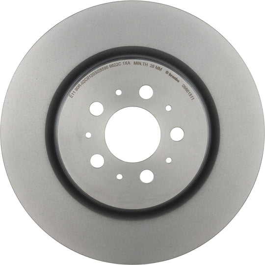09.8615.11 Brembo Premium Coated Vented Brake Rotor Brembo Brake Canada