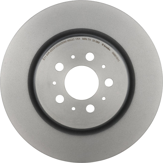 09.8615.11 Premium Coated Vented Brake Rotor Brembo Canada
