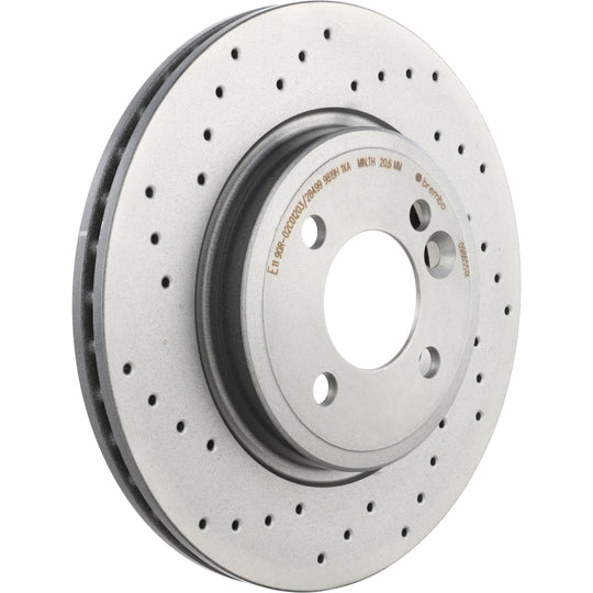 09.8655.1X Brembo Premium UV Coated XTRA Cross Drilled Brake Rotor Brembo Brake Canada