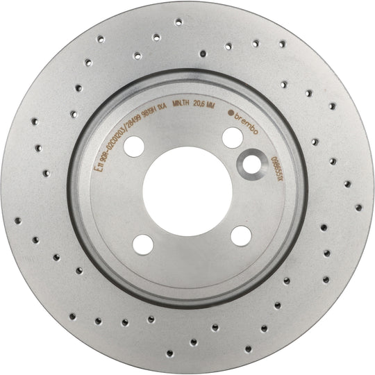 09.8655.1X Brembo Premium UV Coated XTRA Cross Drilled Brake Rotor Brembo Brake Canada