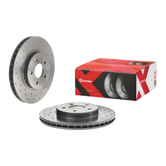 09.8665.1X Brembo Premium UV Coated XTRA Cross Drilled Brake Rotor Brembo Brake Canada