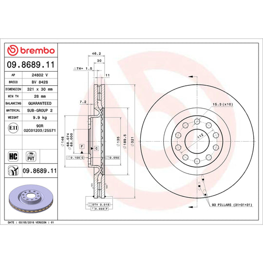 KT00586 Brembo Disc Brake Kit Brembo Brake Canada
