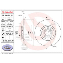 Load image into Gallery viewer, KT04203 Brembo Low-Met Brake Pad and UV Coated Vented  Brake Disc Kit Brembo Brake Canada