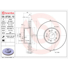Load image into Gallery viewer, 09.8726.10 Brembo Premium Vented Brake Rotor Brembo Brake Canada