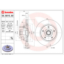 Load image into Gallery viewer, KT00861 Brembo Ceramic Brake Pad and Standard Vented  Brake Disc Kit Brembo Brake Canada