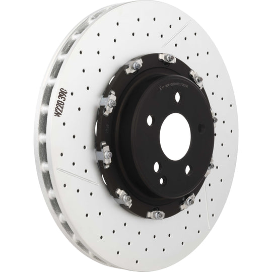 09.8880.23 Brembo Premium Floating Two Piece UV Coated Vented Drilled And Slotted Brake Rotor Brembo Brake Canada