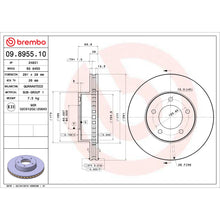 Load image into Gallery viewer, 09.8955.10 Brembo Premium Vented Brake Rotor Brembo Brake Canada