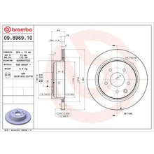 Load image into Gallery viewer, 09.8969.10 Brembo Premium Vented Brake Rotor Brembo Brake Canada