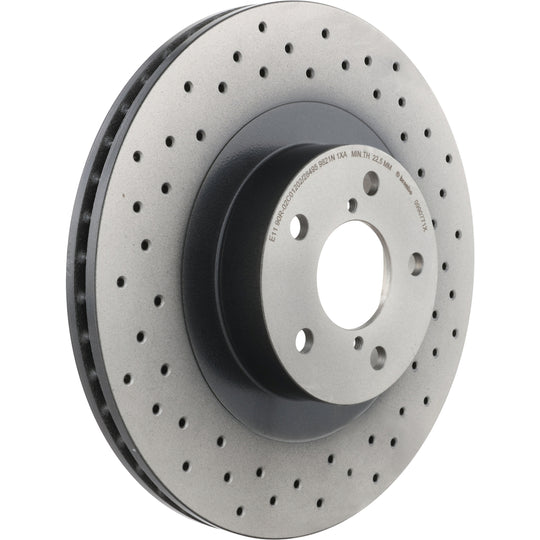 09.9077.1X Brembo Premium UV Coated XTRA Cross Drilled Brake Rotor Brembo Brake Canada