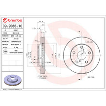 Load image into Gallery viewer, 09.9085.10 Brembo Premium Vented Brake Rotor Brembo Brake Canada