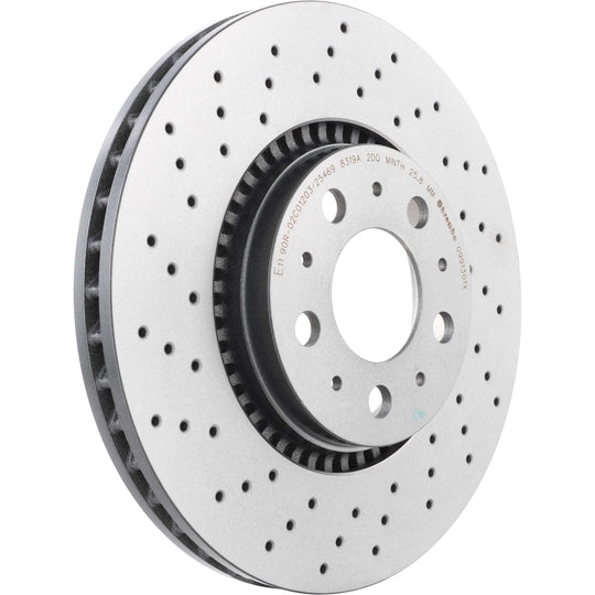 09.9130.1X Brembo Premium UV Coated XTRA Cross Drilled Brake Rotor Brembo Brake Canada