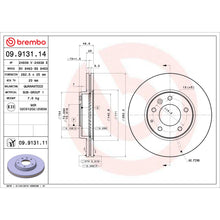 Load image into Gallery viewer, 09.9131.14 Brembo Premium Front Brake Rotor Brembo Brake Canada