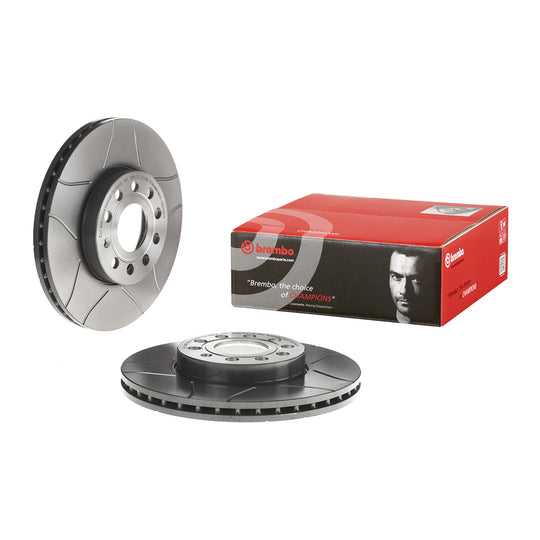 09.9145.75 Brembo Premium Max Slotted UV Coated Rotor Brembo Brake Canada