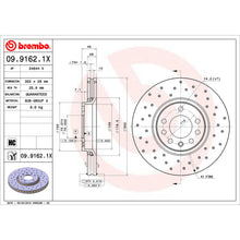 Load image into Gallery viewer, KTX0149 Brembo Ceramic Brake Pad and XTRA Vented Drilled Brake Disc Kit Brembo Brake Canada