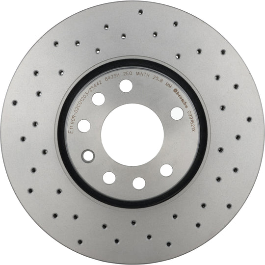 KTX0149 Brembo Ceramic Brake Pad and XTRA Vented Drilled Brake Disc Kit Brembo Brake Canada