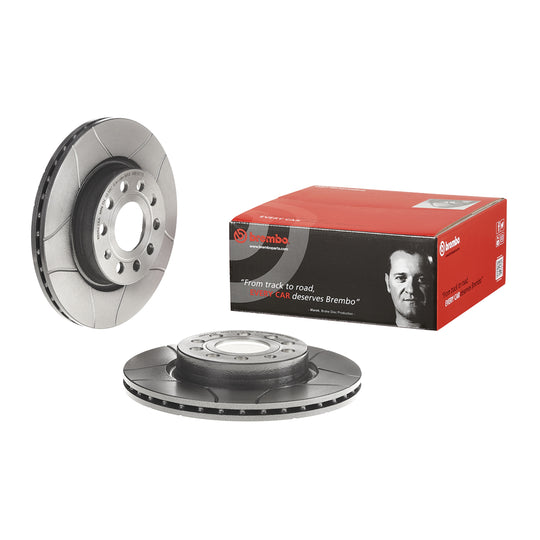 09.9167.75 Brembo Premium Max Slotted UV Coated Rotor Brembo Brake Canada