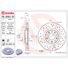 Load image into Gallery viewer, KTX0137 Brembo Ceramic Brake Pad and XTRA PVT Drilled Brake Disc Kit Brembo Brake Canada