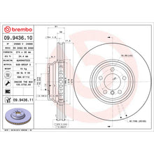 Load image into Gallery viewer, 09.9436.10 Brembo Premium Vented Brake Rotor Brembo Brake Canada