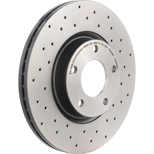 KTX0107 Brembo Ceramic Brake Pad and XTRA Vented Drilled Brake Disc Kit Brembo Brake Canada