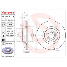 Load image into Gallery viewer, 09.9534.14 Brembo Premium Front Brake Rotor Brembo Brake Canada