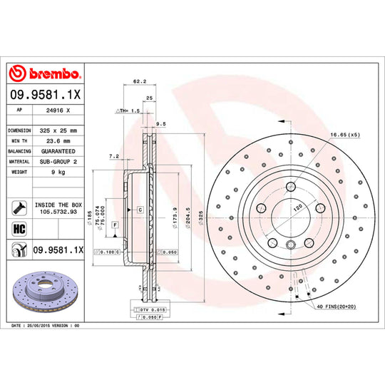 KTX4094 Brembo Low-Met Brake Pad and XTRA Vented Drilled Brake Disc Kit Brembo Brake Canada