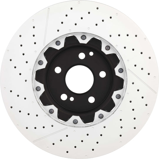 09.9764.23 Brembo Premium Floating Two Piece UV Coated Vented Drilled And Slotted Brake Rotor Brembo Brake Canada